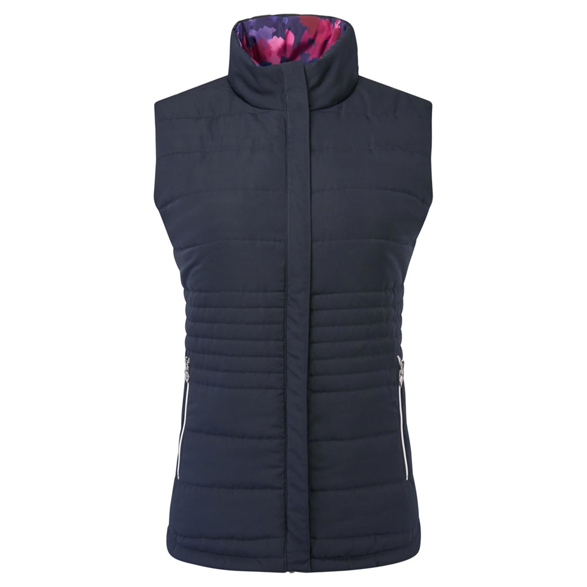 Pure Golf Eve Reversible Ladies Golf Gilet Autumn Aquarelle